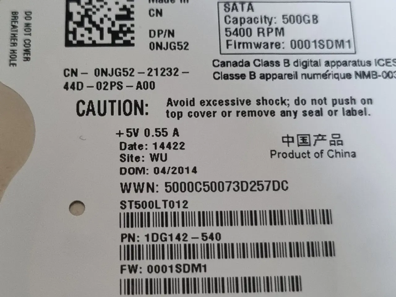 Billede 4 - Seagate 500GB 2.5" harddisk