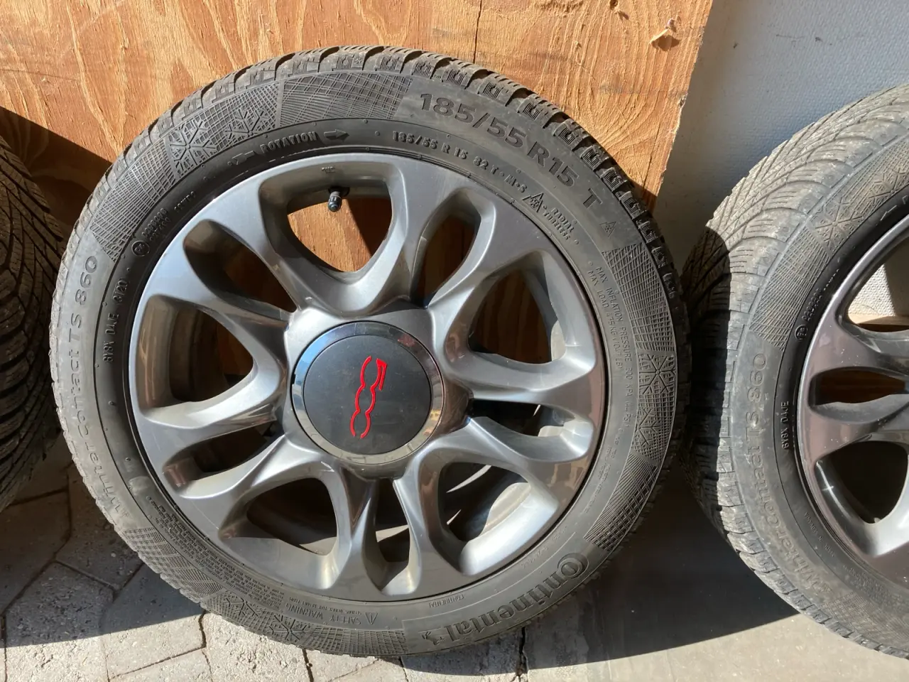 Billede 3 - Originale Fiat 500 sport vinterhjul