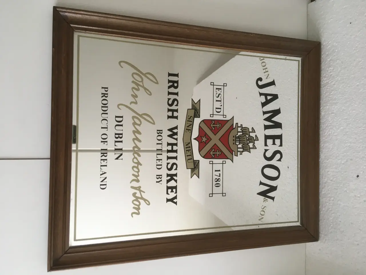 Billede 9 - jameson whiskey whisky spejl vintage retro