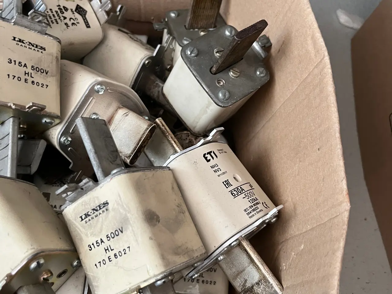 Billede 6 - 315A 500V NH sikringer blandet parti IK-NES ETI