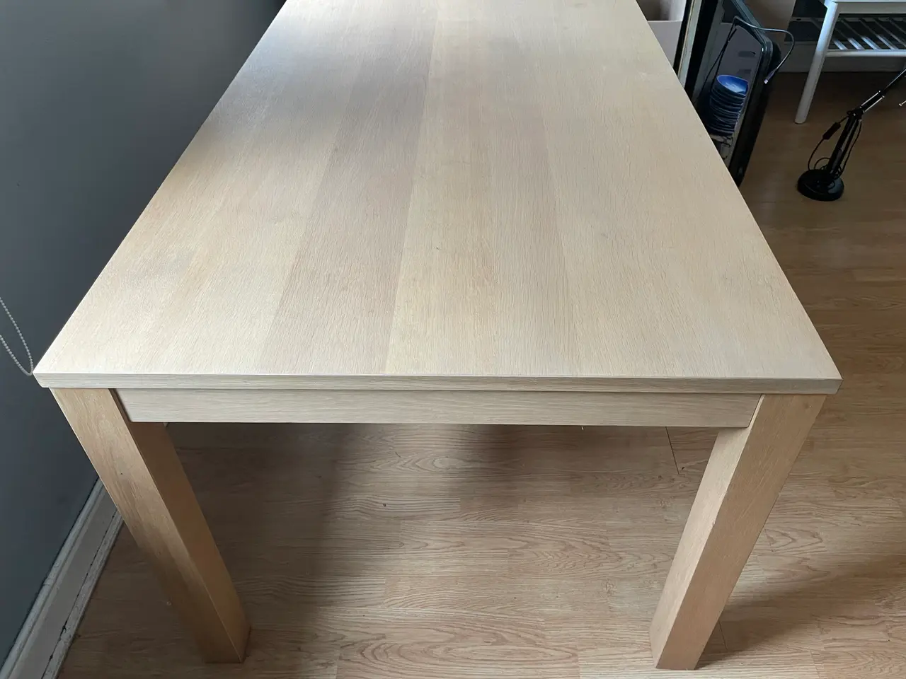 Billede 1 - Spisebord, massiv egetræ