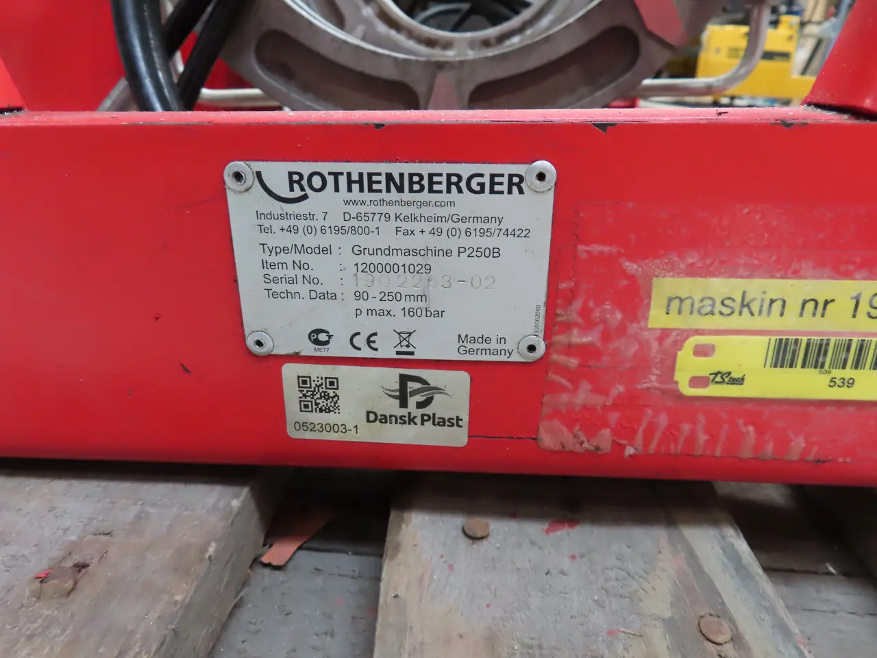 Billede 9 - Stuksvejsemaskine ROTHENBERGER P250B samt palle med div. bakker