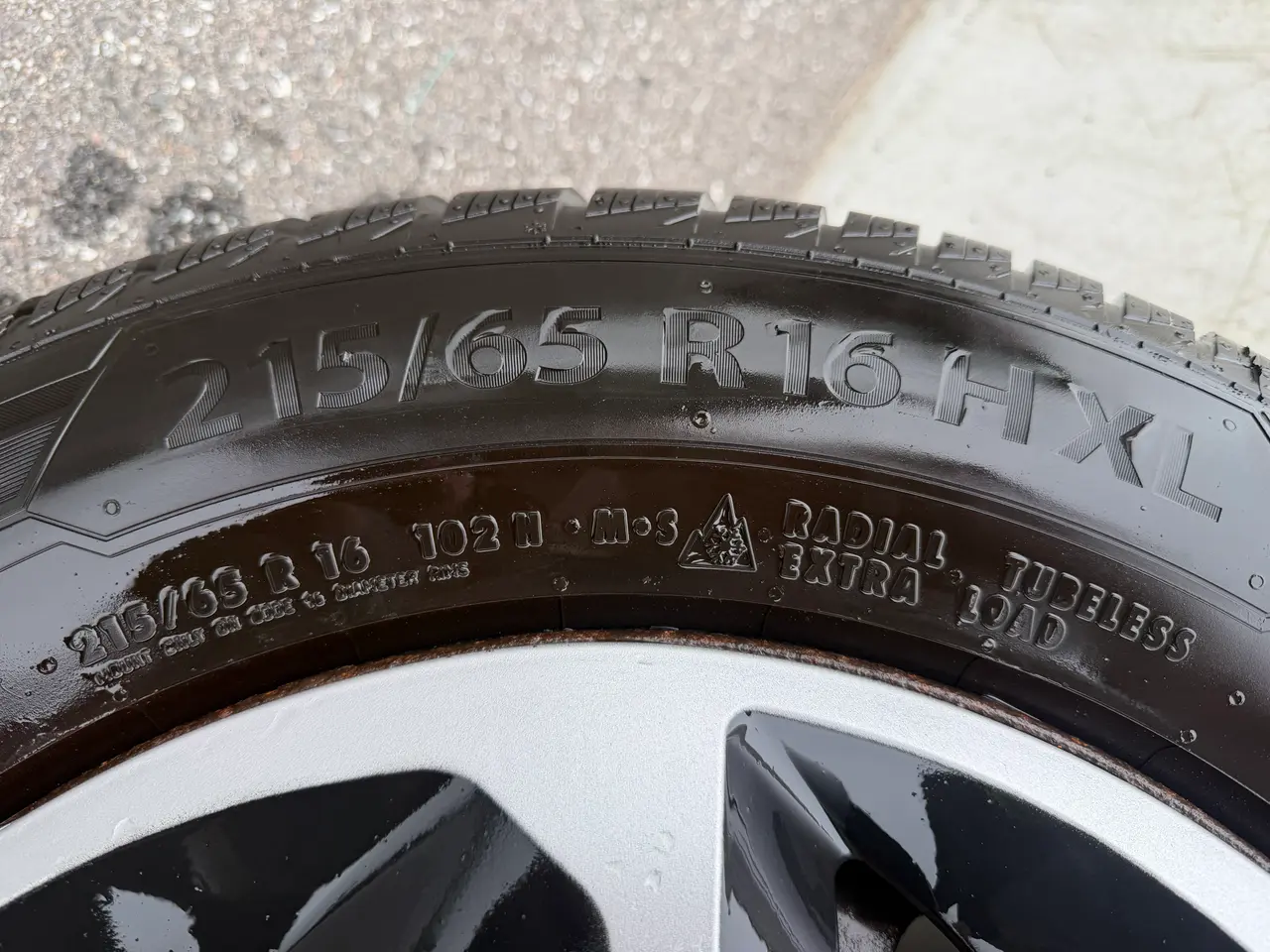 Billede 6 - 16” Originale Ford stålfælge med ny vinterdæk