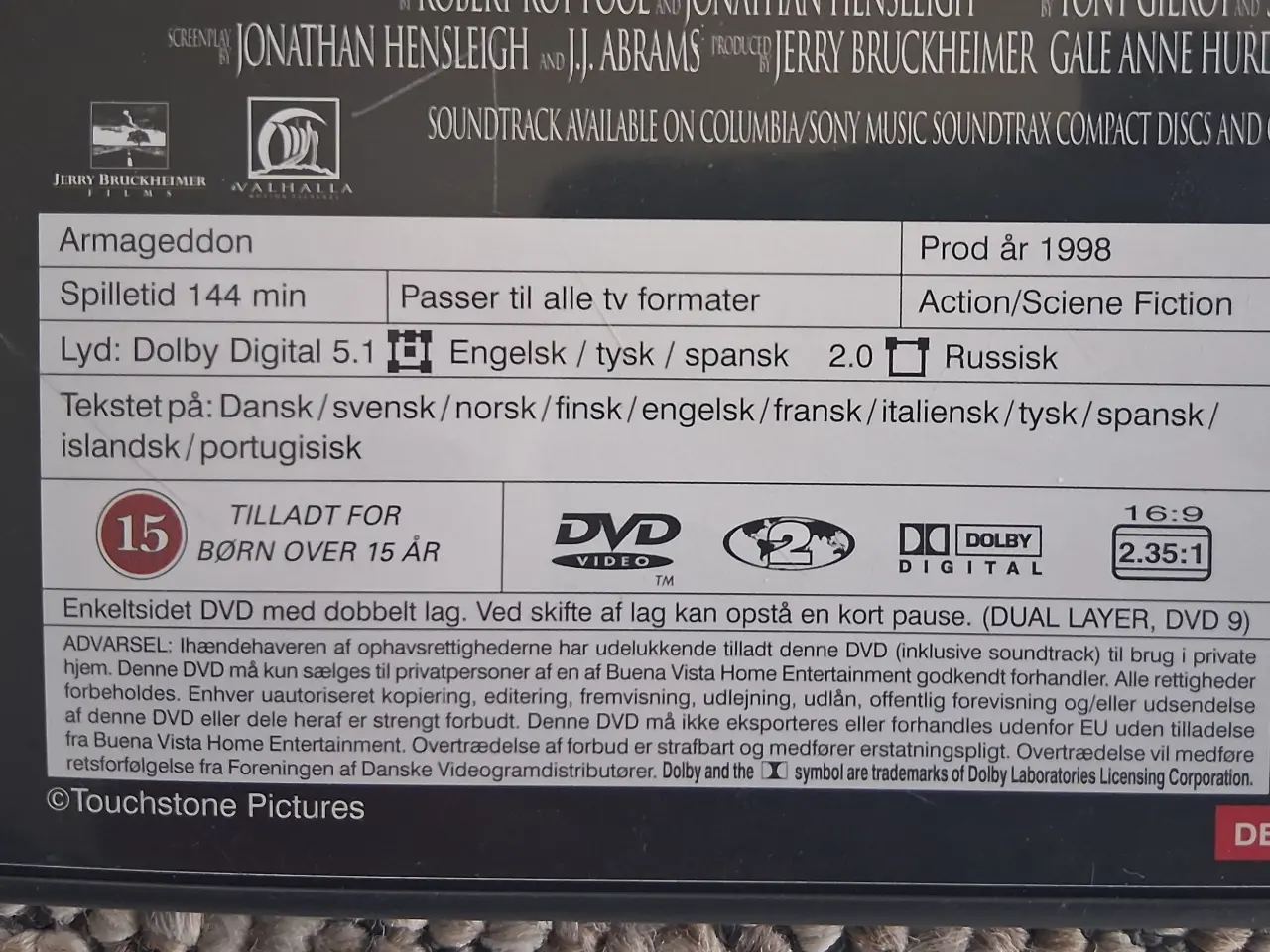 Billede 2 - Armageddon dobbelt dvd