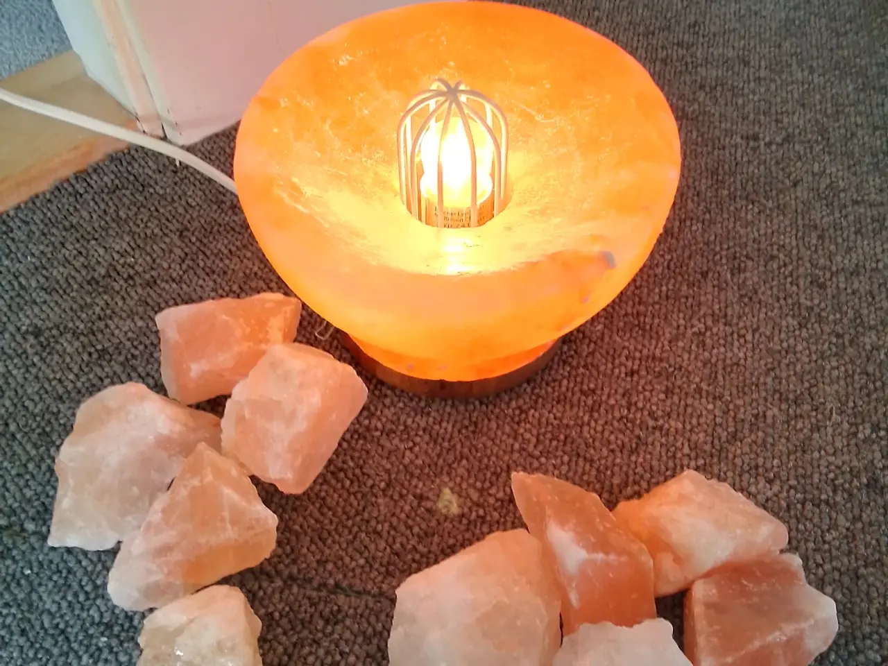 Billede 2 - Ny himalaya saltstens bordlampe