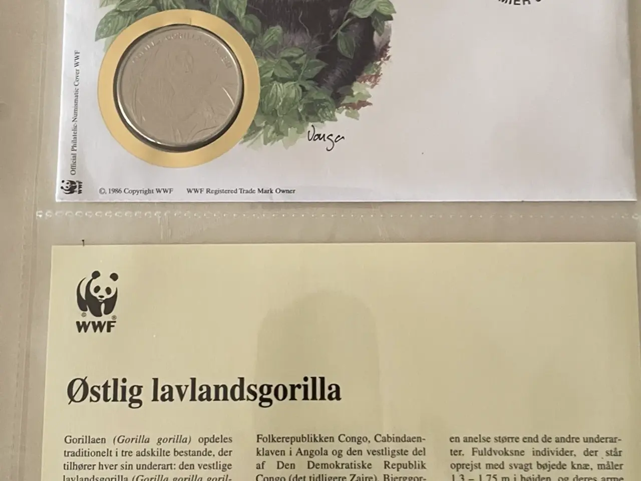 Billede 14 - 12 WWF møntbreve i samlemappe (sæt 2)
