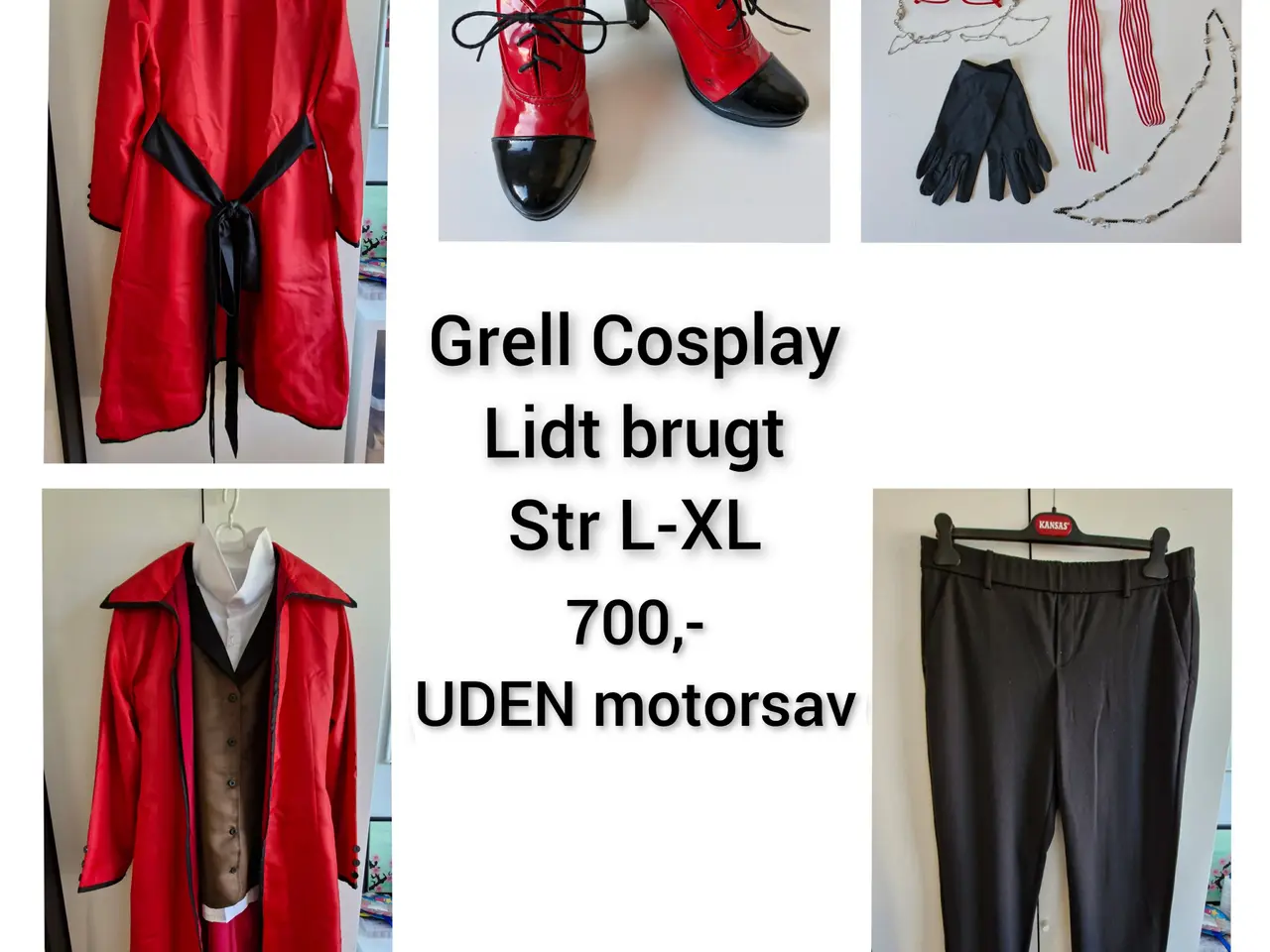 Billede 1 - Grell anime cosplay