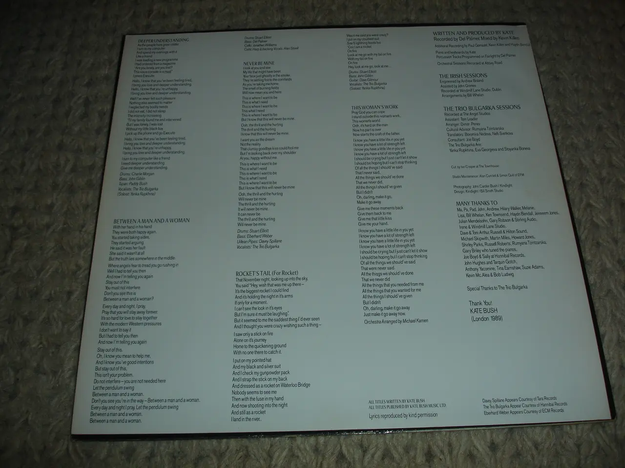 Billede 4 - (Sender gerne) Kate Bush – The Sensual World