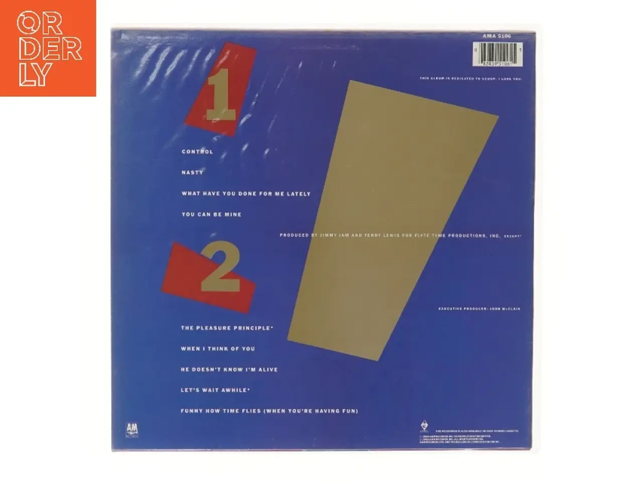 Billede 2 - Janet Jackson Control LP fra A&M Records