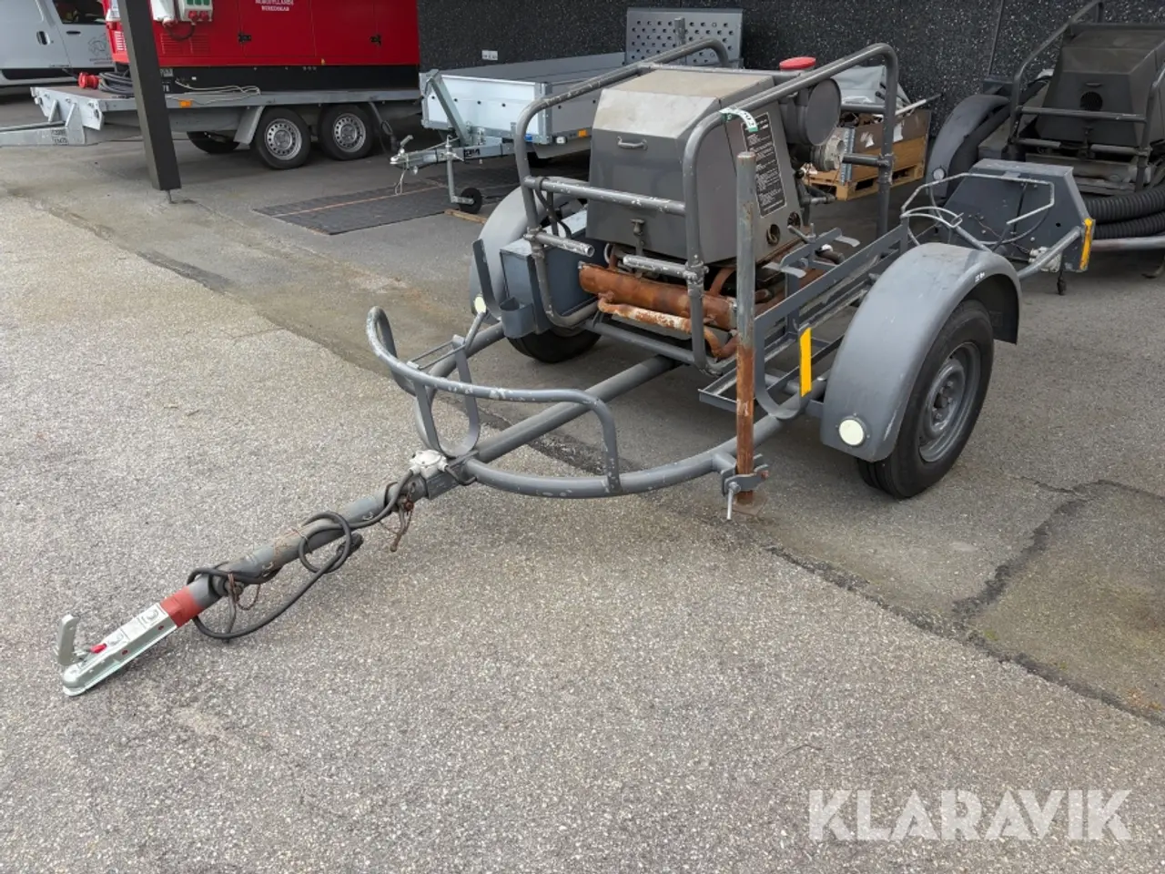 Billede 1 - Vandforsyningsenhed / brandpumpe på trailer DVI 12/3 1200 bobbel motor