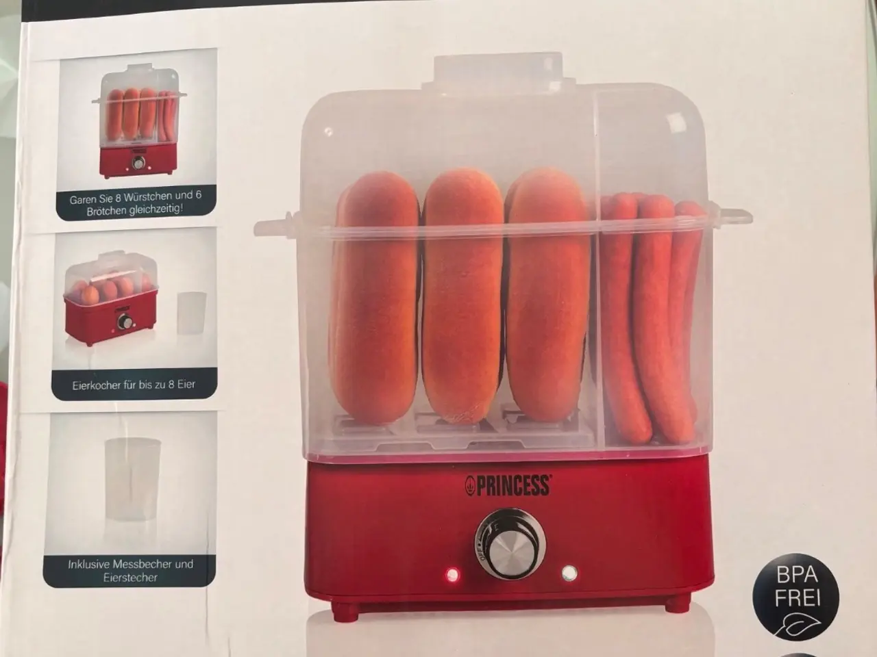Billede 2 - Kombineret hotdog maker og æggekoger