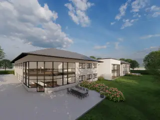 Hørsholm.  Nyopført kontordomicil