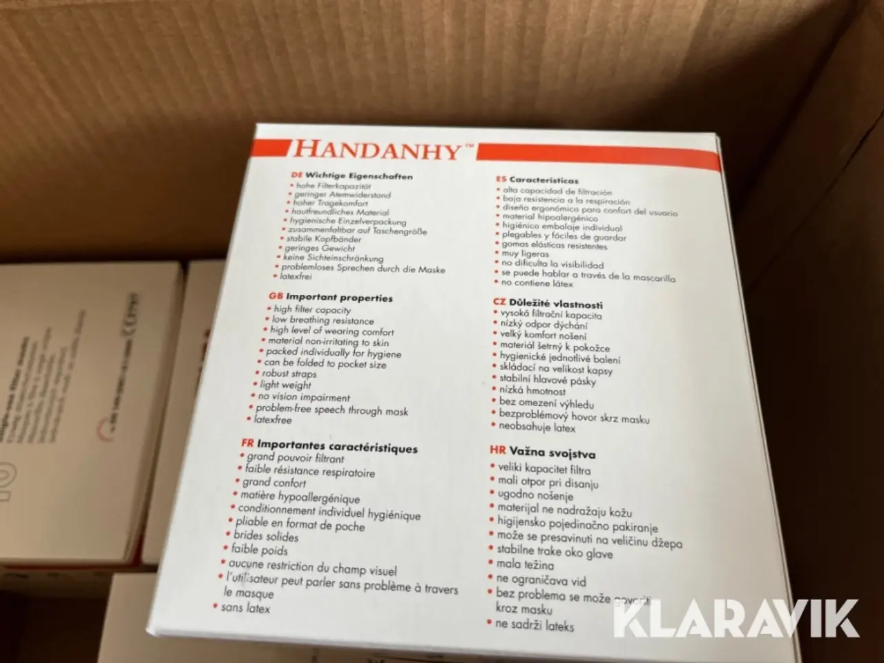 Billede 10 - Støv masker Handanhy FFP3 NR D 3 kasser af 12 æsker
