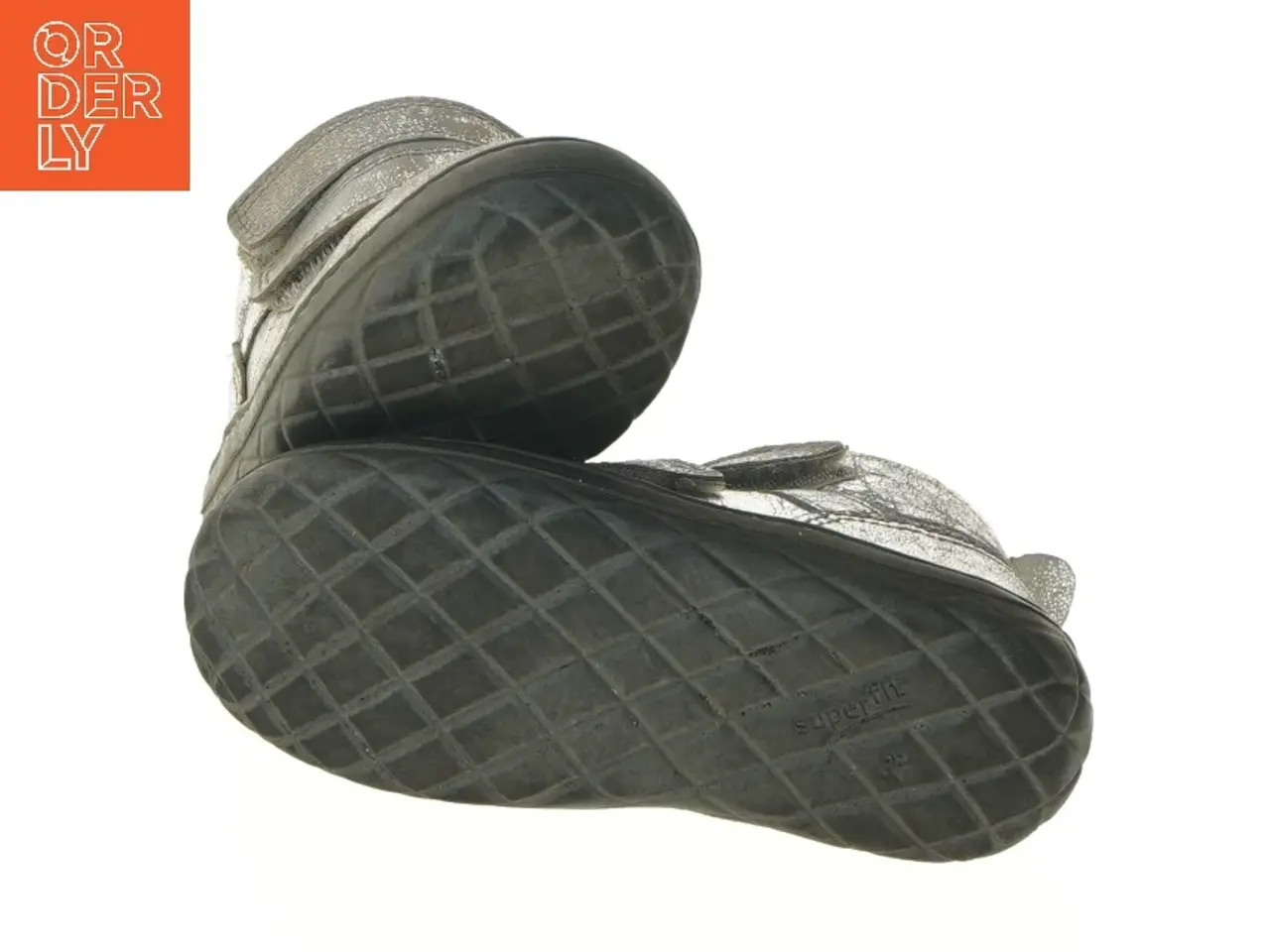 Billede 5 - Sølvfarvede børnesko med velcro fra Superfit (str. 23 )