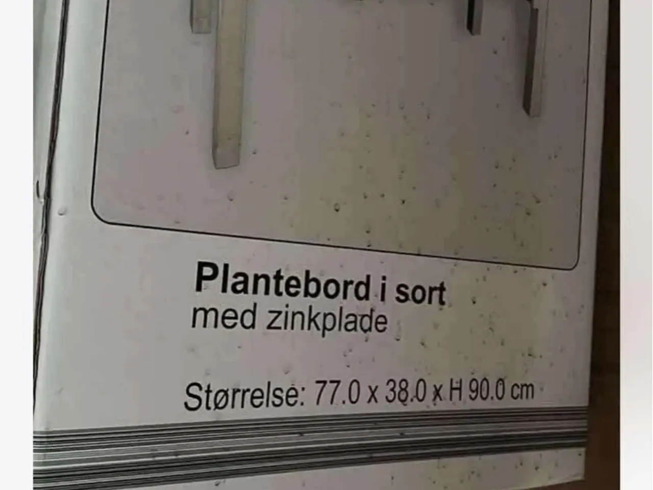 Billede 2 - Planterbord i træ/zink