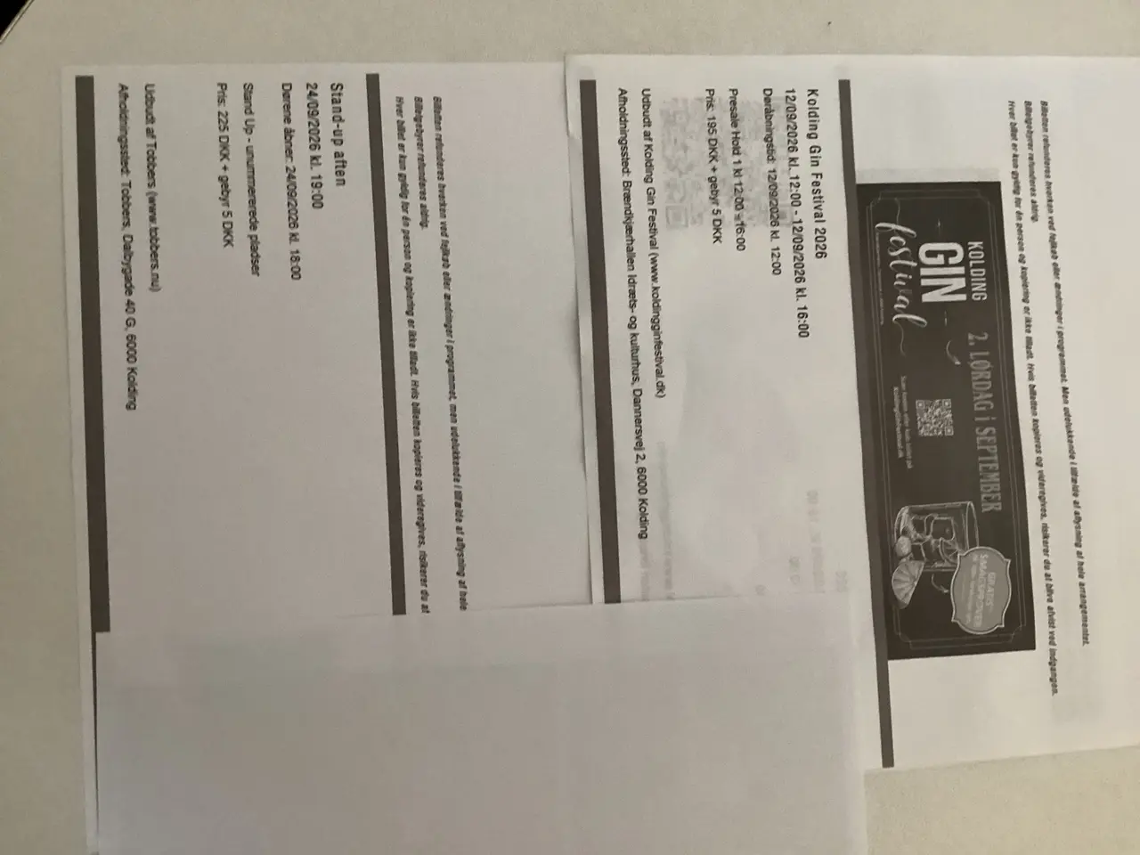 Billede 1 - Billetter til Kolding gin festivalen 2026 