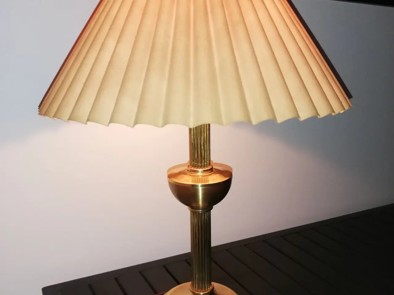 Billede 1 - Messing lampe