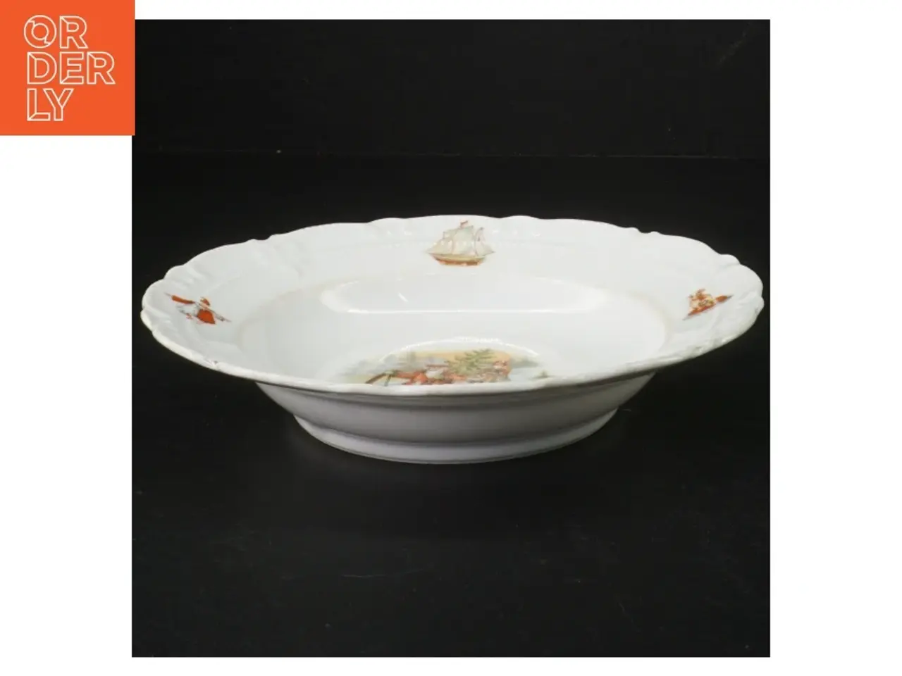 Billede 1 - Barne …Antik porcelænstallerken (str. 20 cm)
