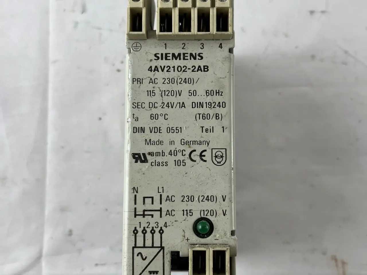 Billede 2 - Siemens 4AV2102-2AB strømforsyning 24V DC 1A AC