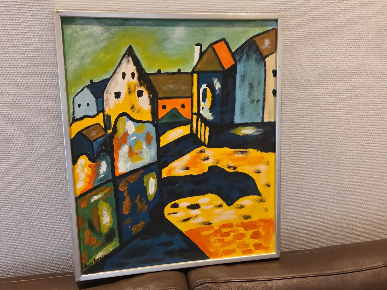 Billede 1 - Maleri, olie på plade.