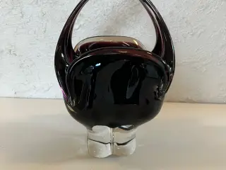 Druefarvet glaskurv
