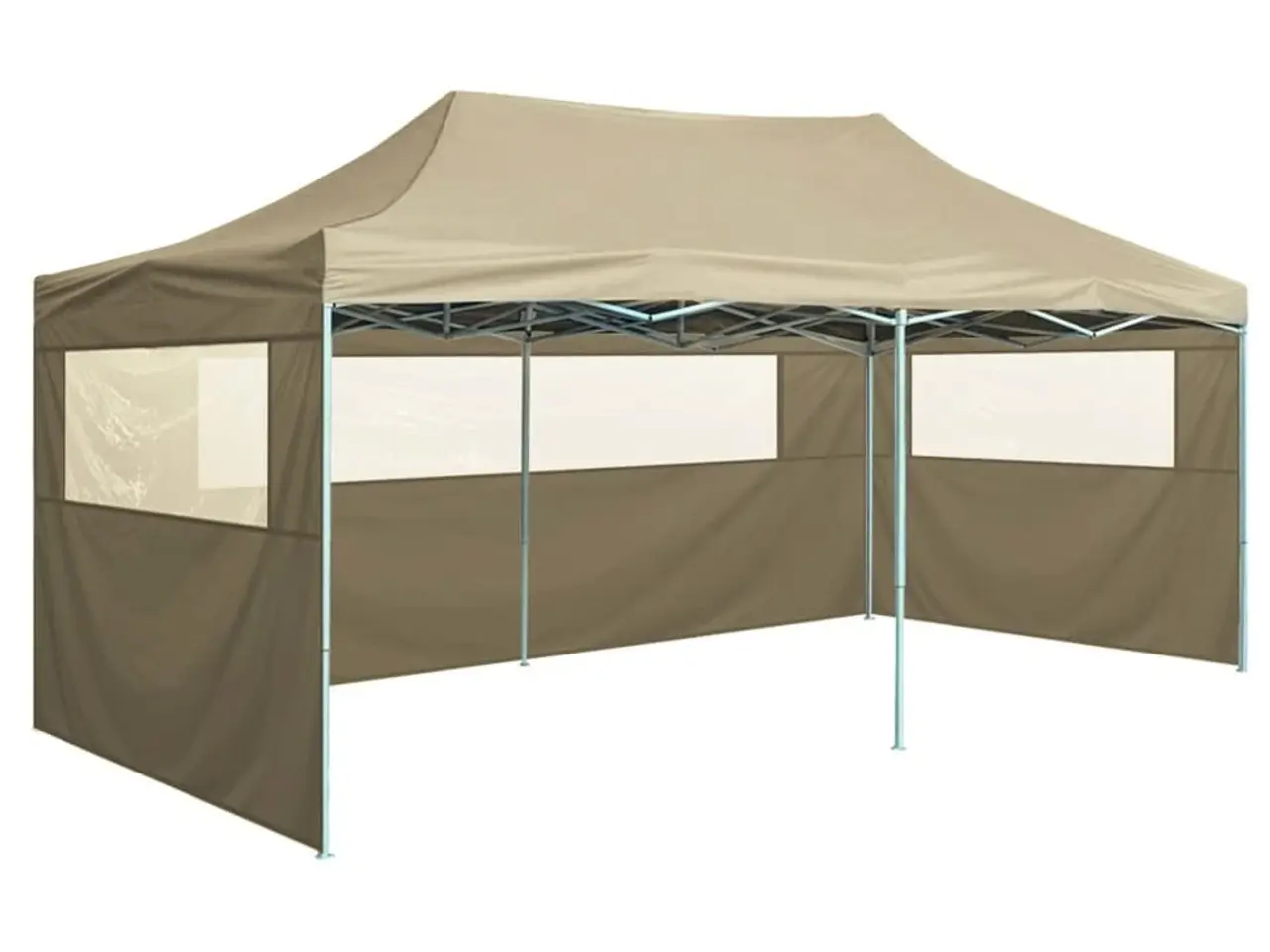 Billede 1 - Festtelt foldbart med 4 sidevægge 3 x 6 m - creme