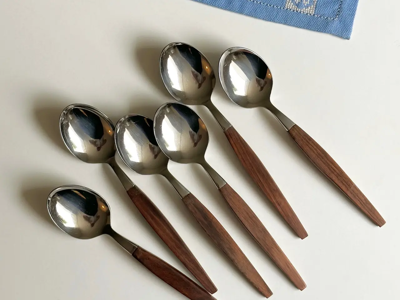 Billede 3 - Vintage spiseskeer, Athen, 6 stk samlet