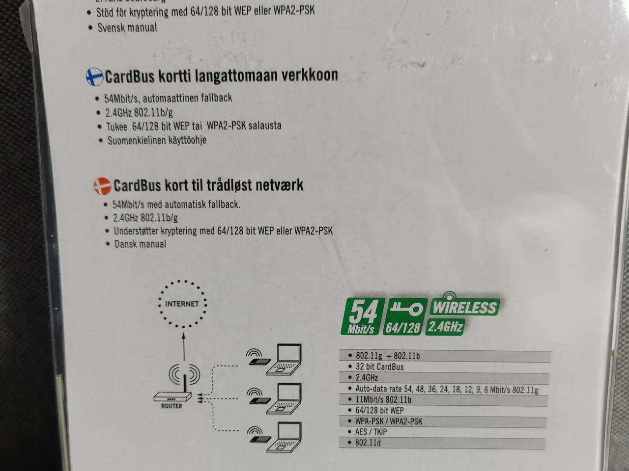 Billede 2 - Trådløs Netkort CardBus Adapter