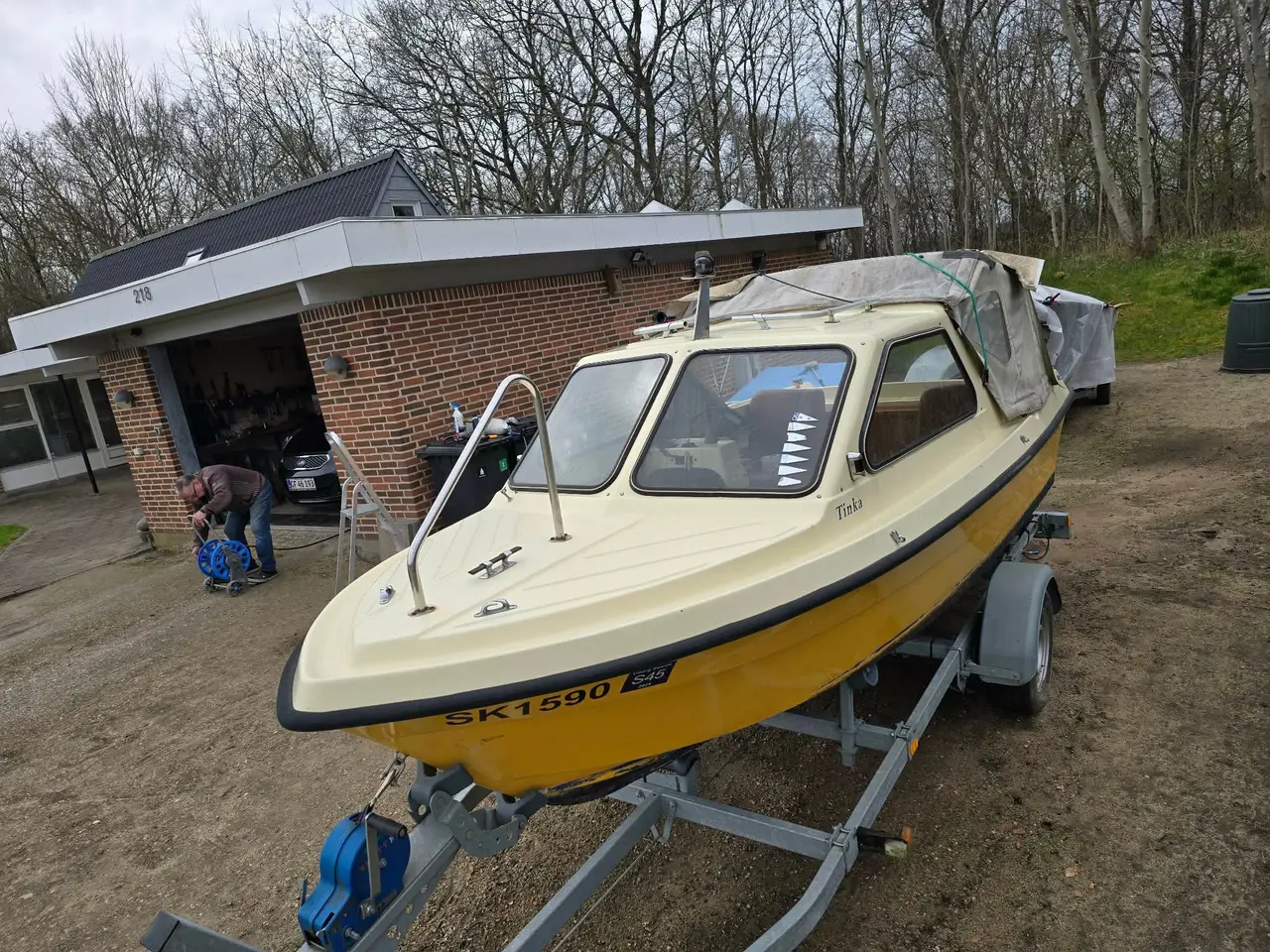 Billede 7 - Kabinebåd med 25 hp 4takts motor og trailer