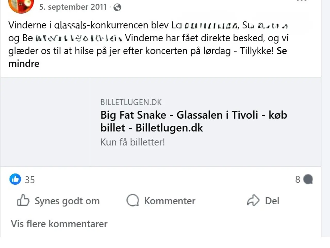 Billede 6 - Big Fat Snake t-shirt med autografer