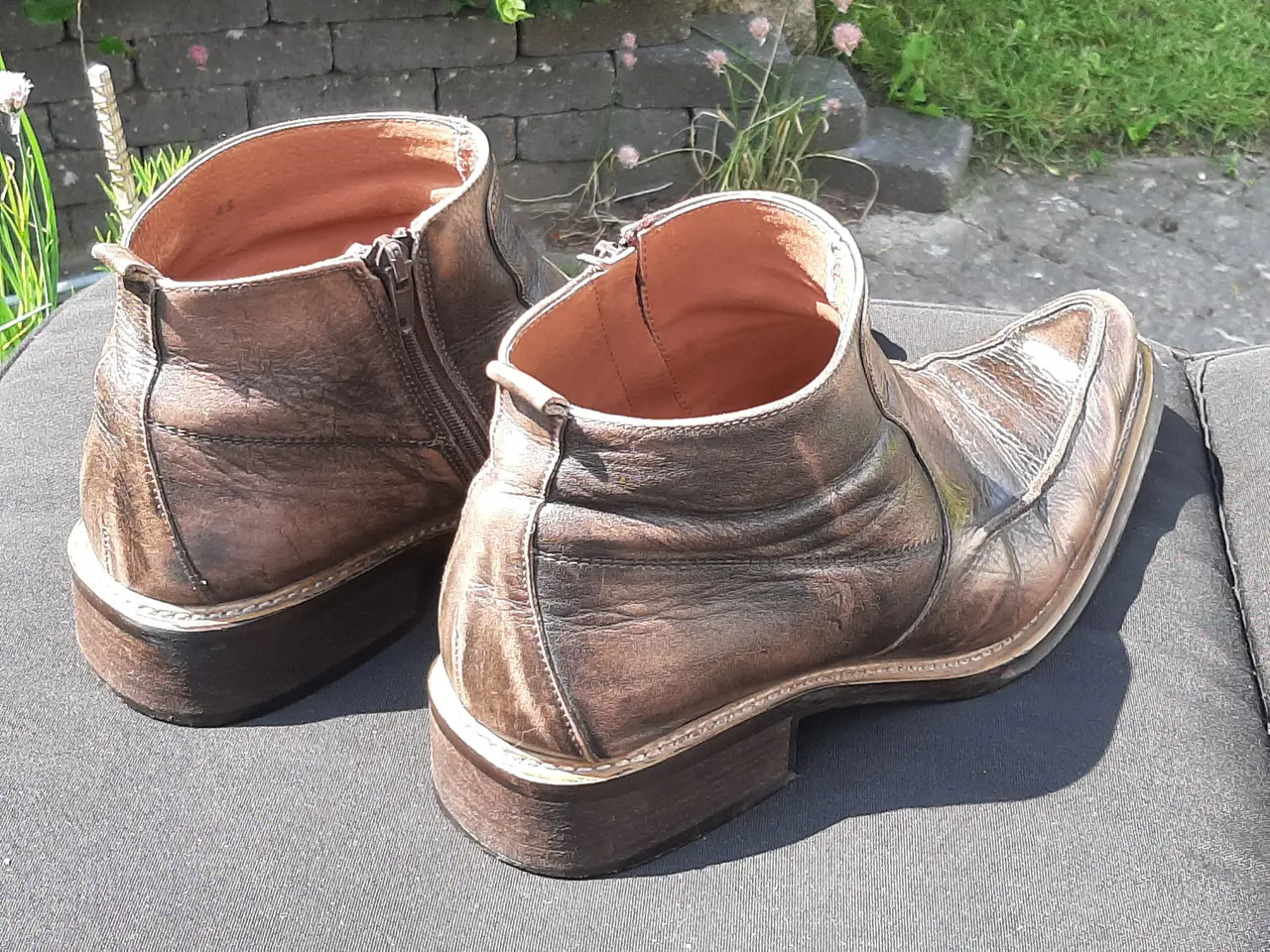 Billede 5 - Selected støvlet brun/ stor str.44 i stonewash