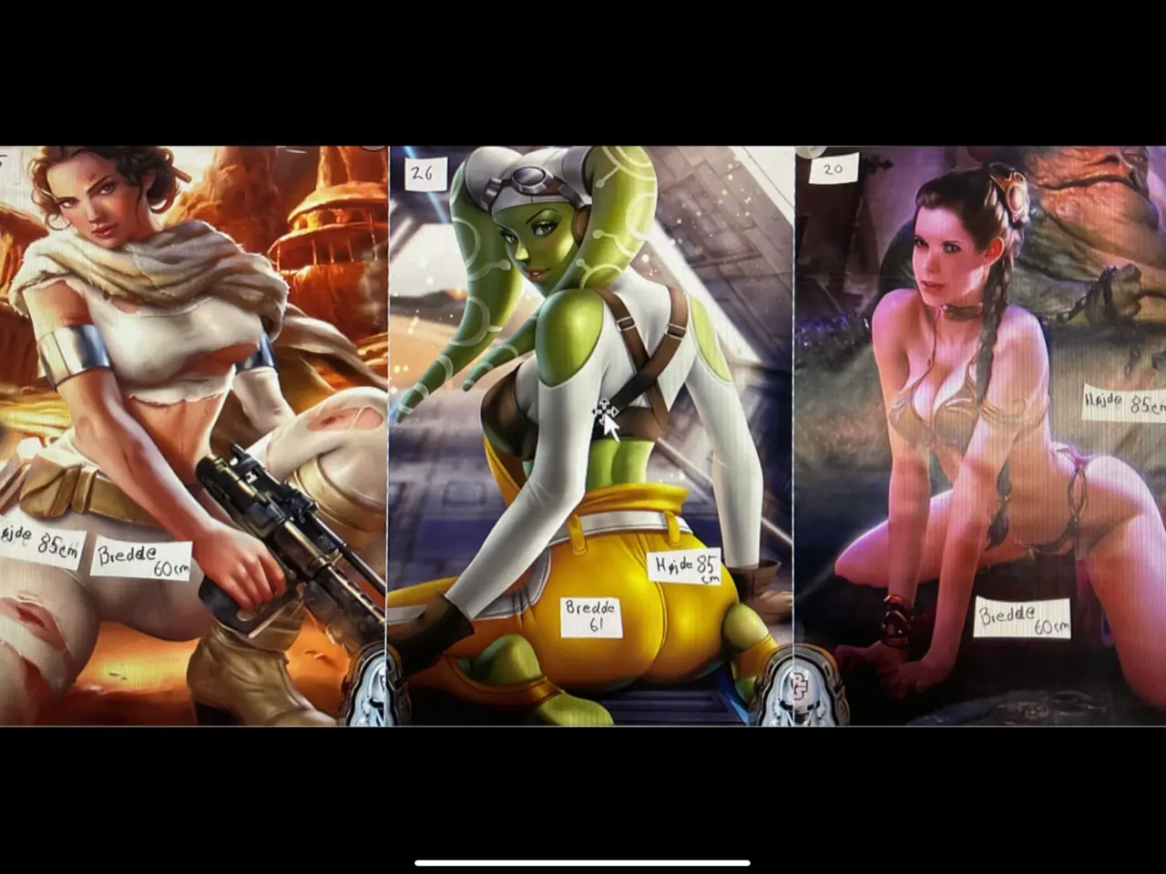 Billede 1 - Erotiske plakater inspireret af Star Wars universe