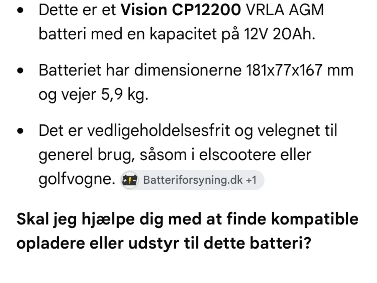 Billede 2 - Nyt, ubrugt batteri 