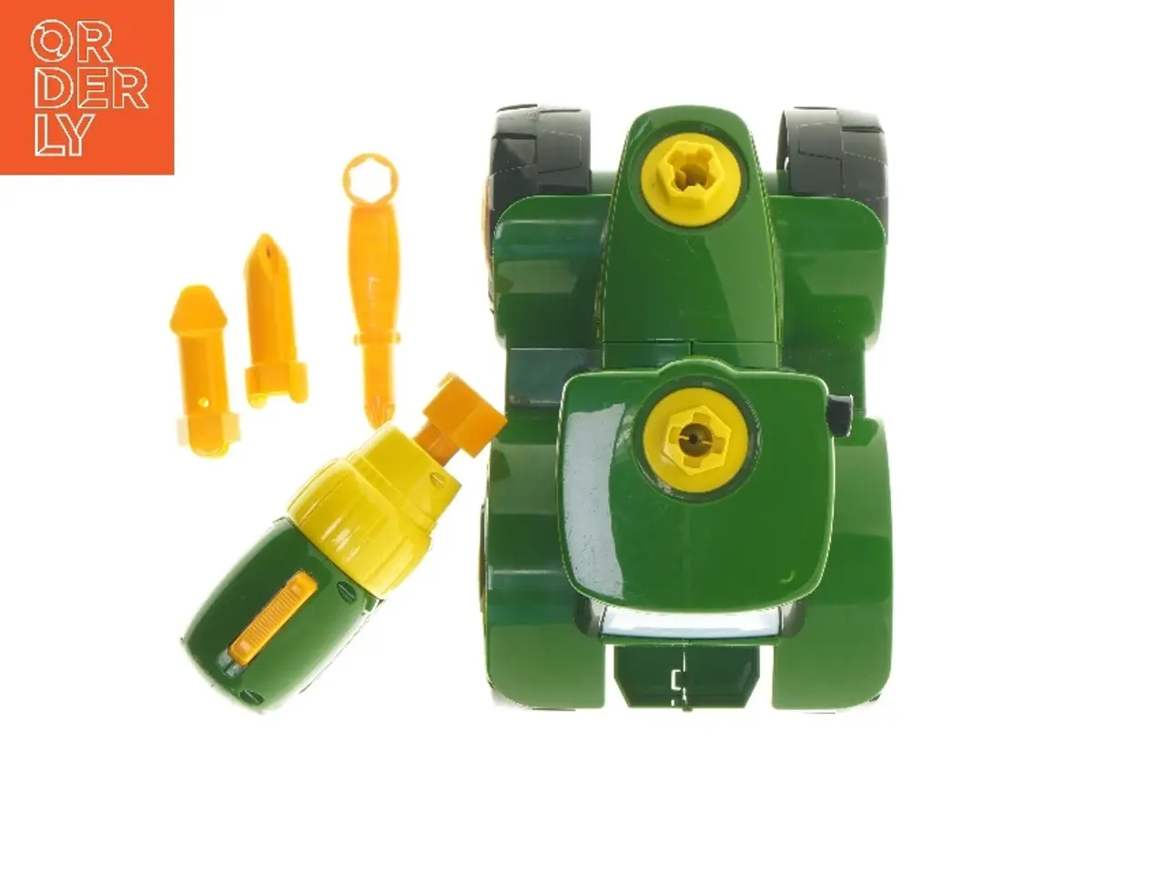 Billede 4 - John Deere legetøjstraktor med værktøjssæt fra John Deere (str. 23x15x16 cm)