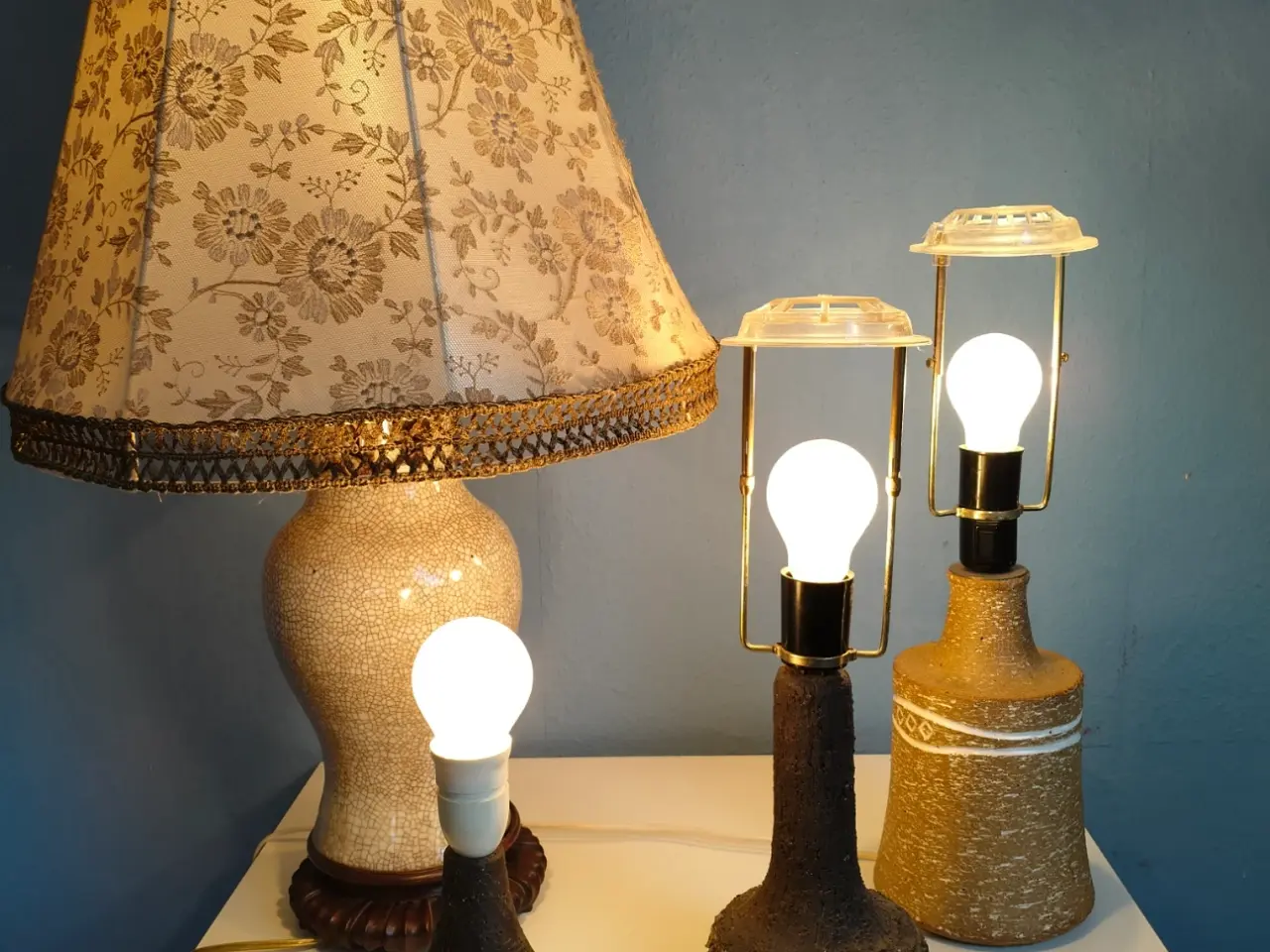 Billede 1 - unik lampe – dansk keramik, retro og rustik