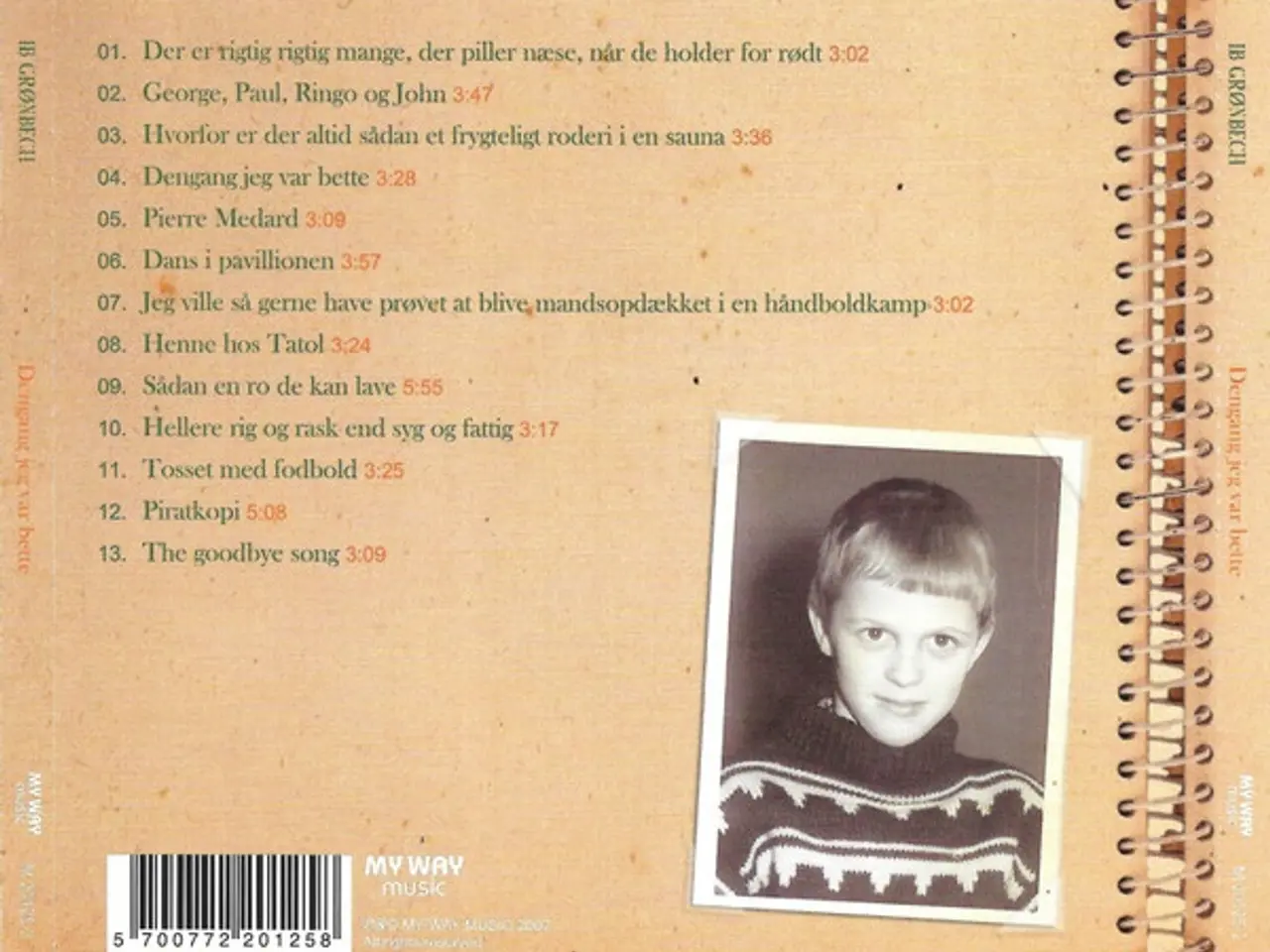 Billede 2 - Ib Grønbech – Dengang Jeg Var Bette – CD