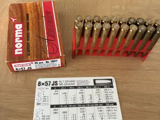 8x57 JS Jagt ammunition