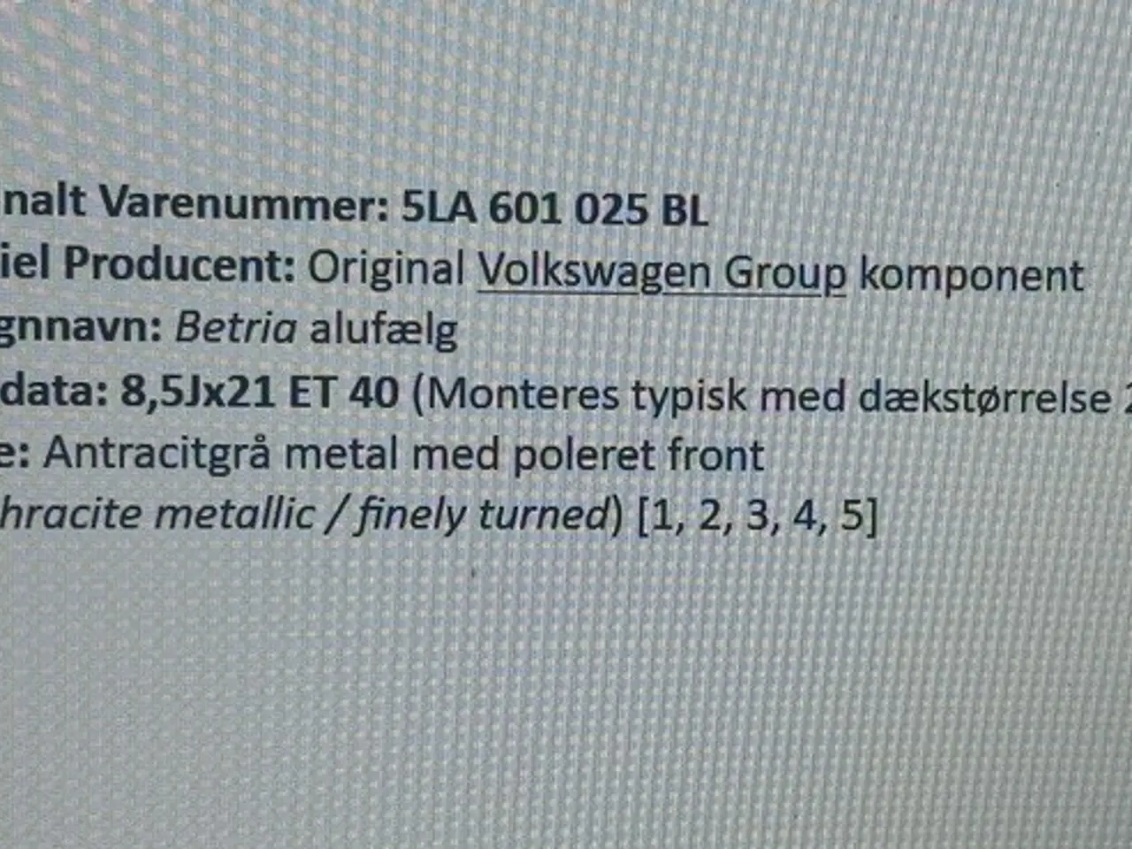 Billede 5 - Ny Skoda Enyaq fælg (m rids)