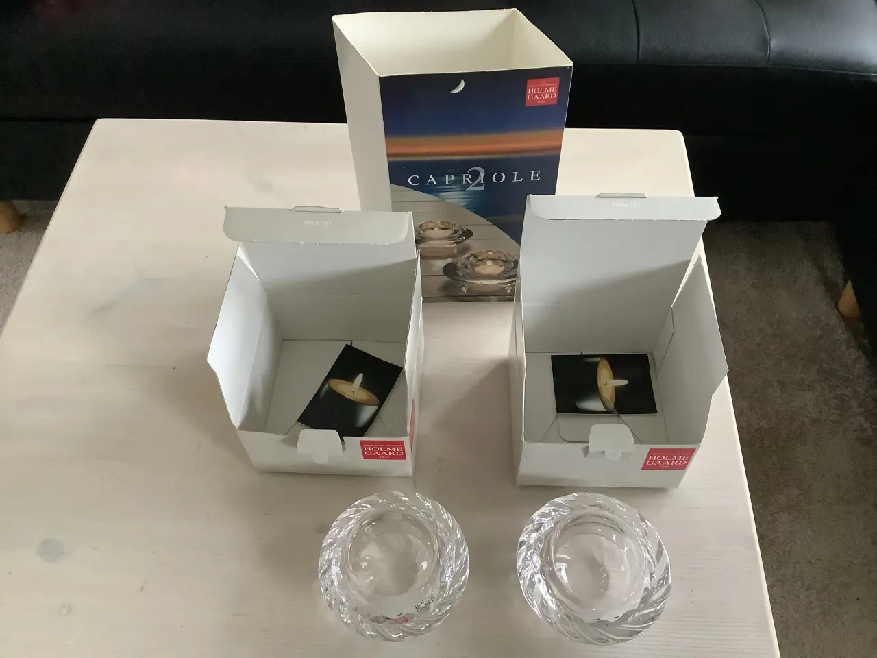 Billede 1 - Holmegaard fyrfadslyse stager (capriole)