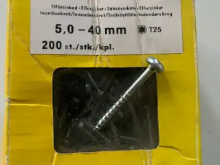 Træskruer 5,0 x 40 mm