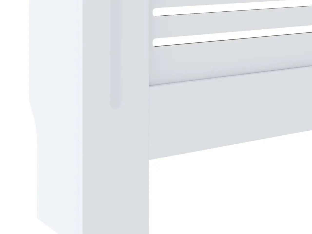 Billede 7 - Radiatorskjuler 205 cm i MDF - hvid, justerbar