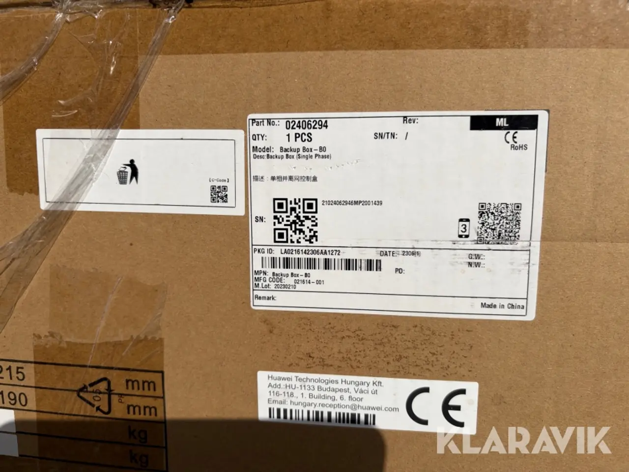 Billede 4 - Backup Box B-1  Huawei Luna2000 - 02406294