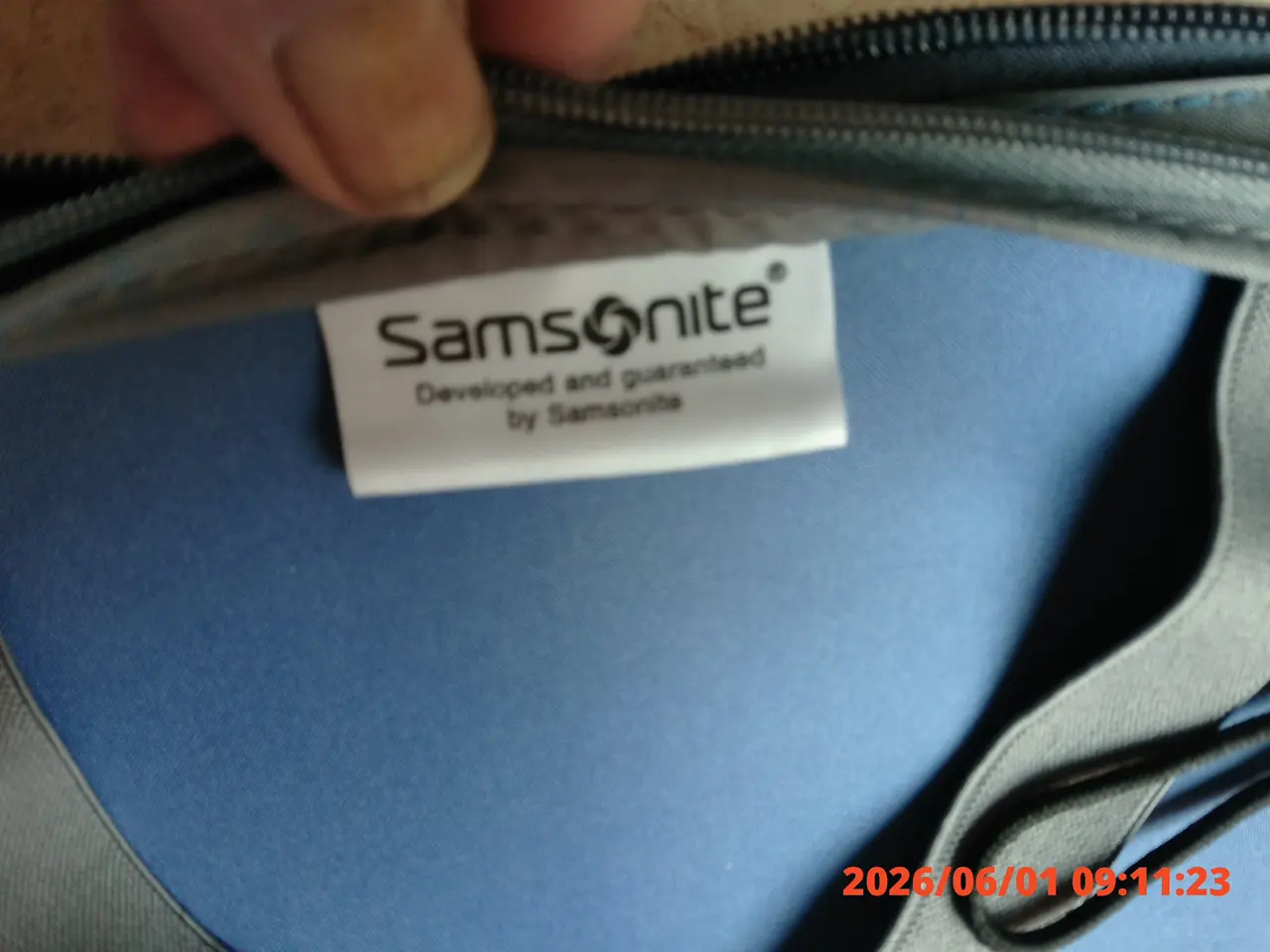 Billede 4 - Samsonite kabinekuffert i blå stof