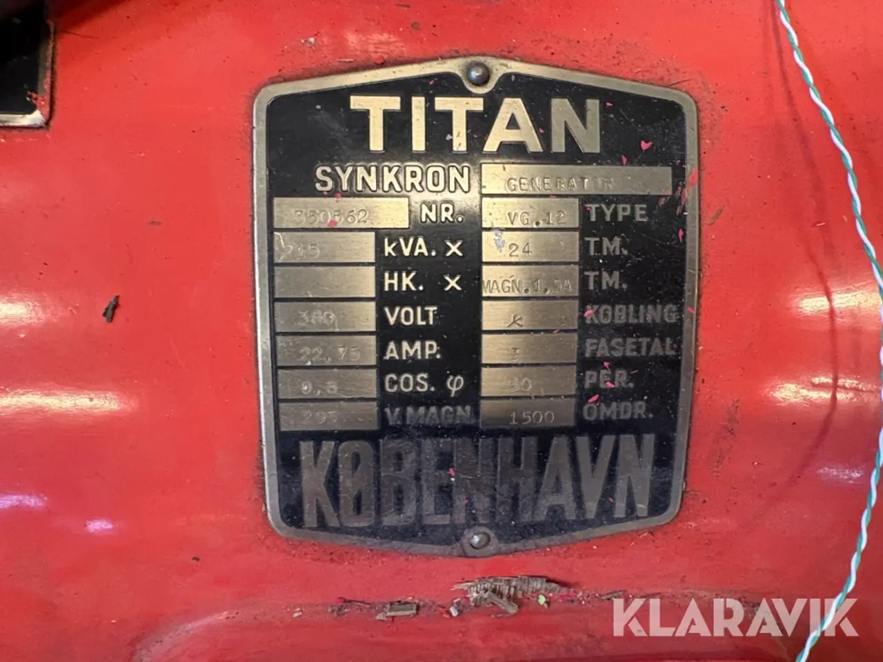 Billede 2 - Generator Titan Vg.12