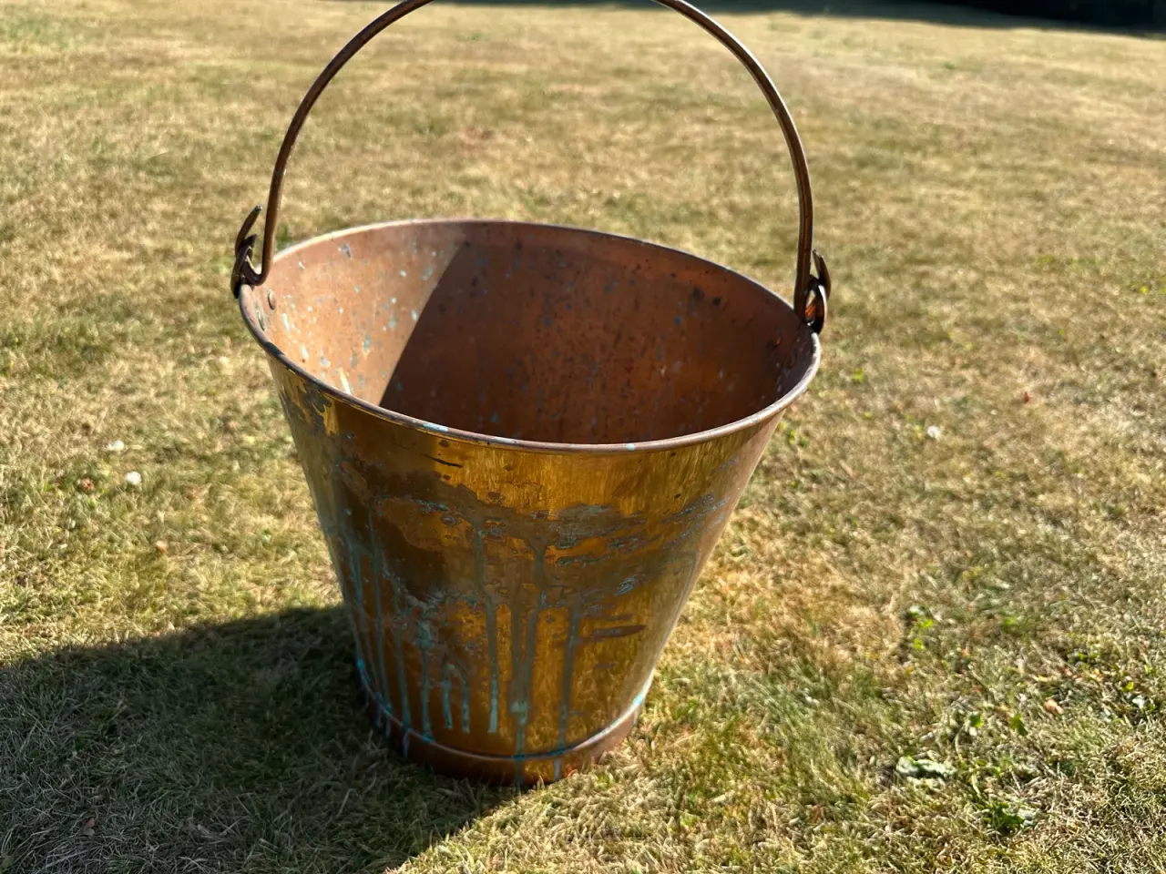 Billede 2 - Vintage kobber spand