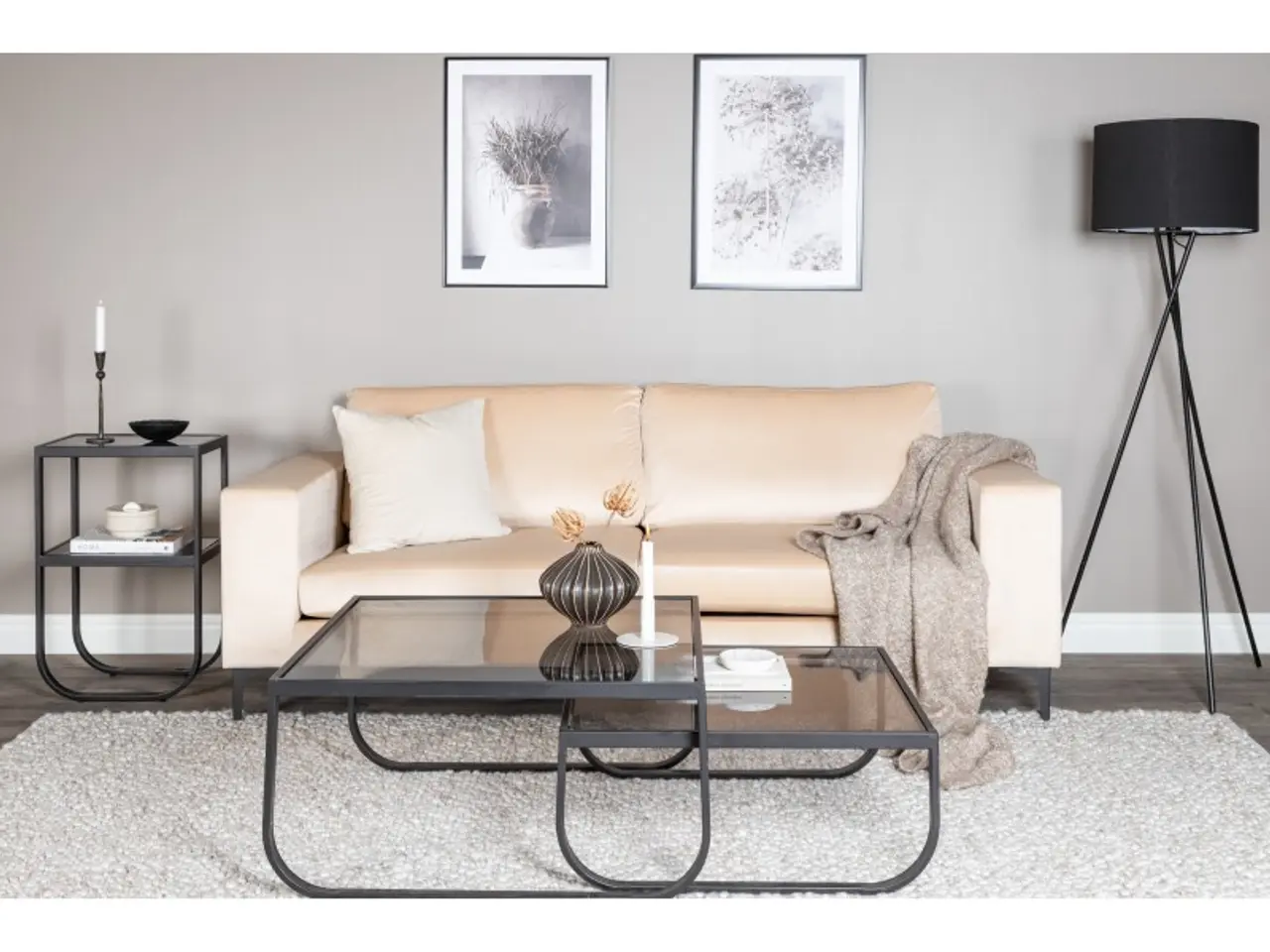 Billede 4 - Bolero 3 personers Sofa - Beige og Sort
