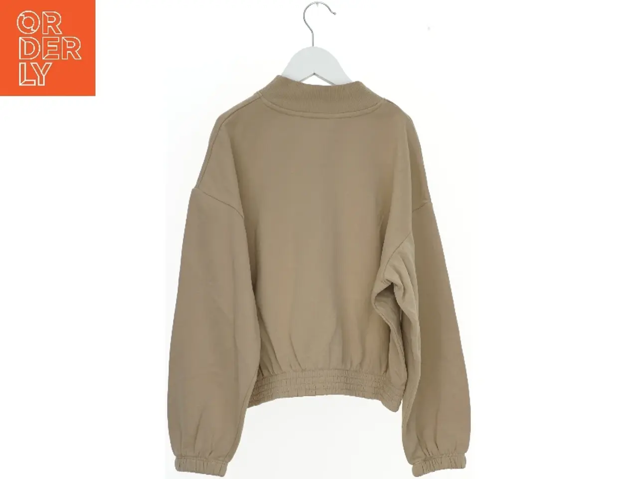 Billede 2 - Langærmet beige sweatshirt med print (str. 152)