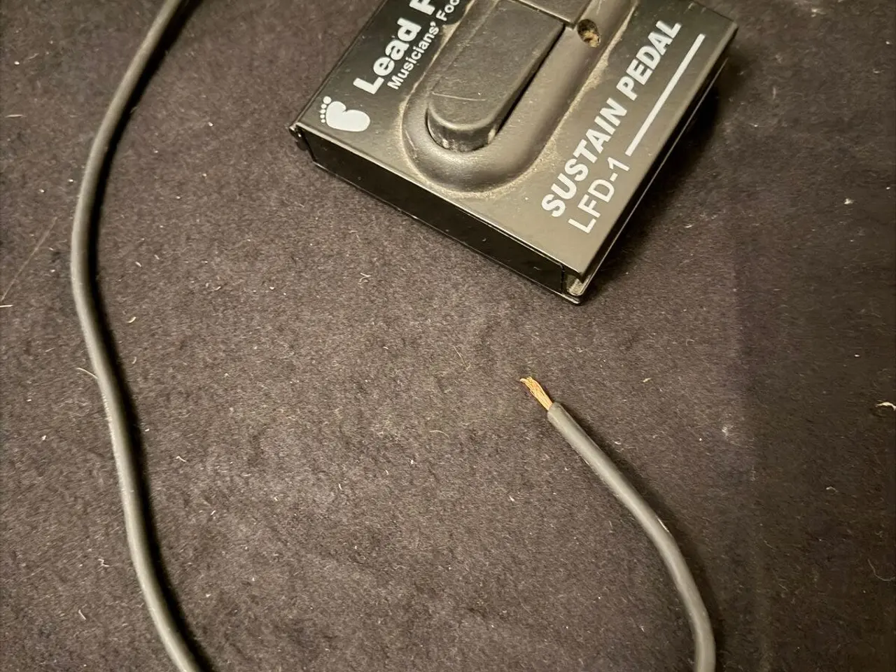 Billede 1 - Lead Foot LFD-1 sustain-pedal – kabel uden stik