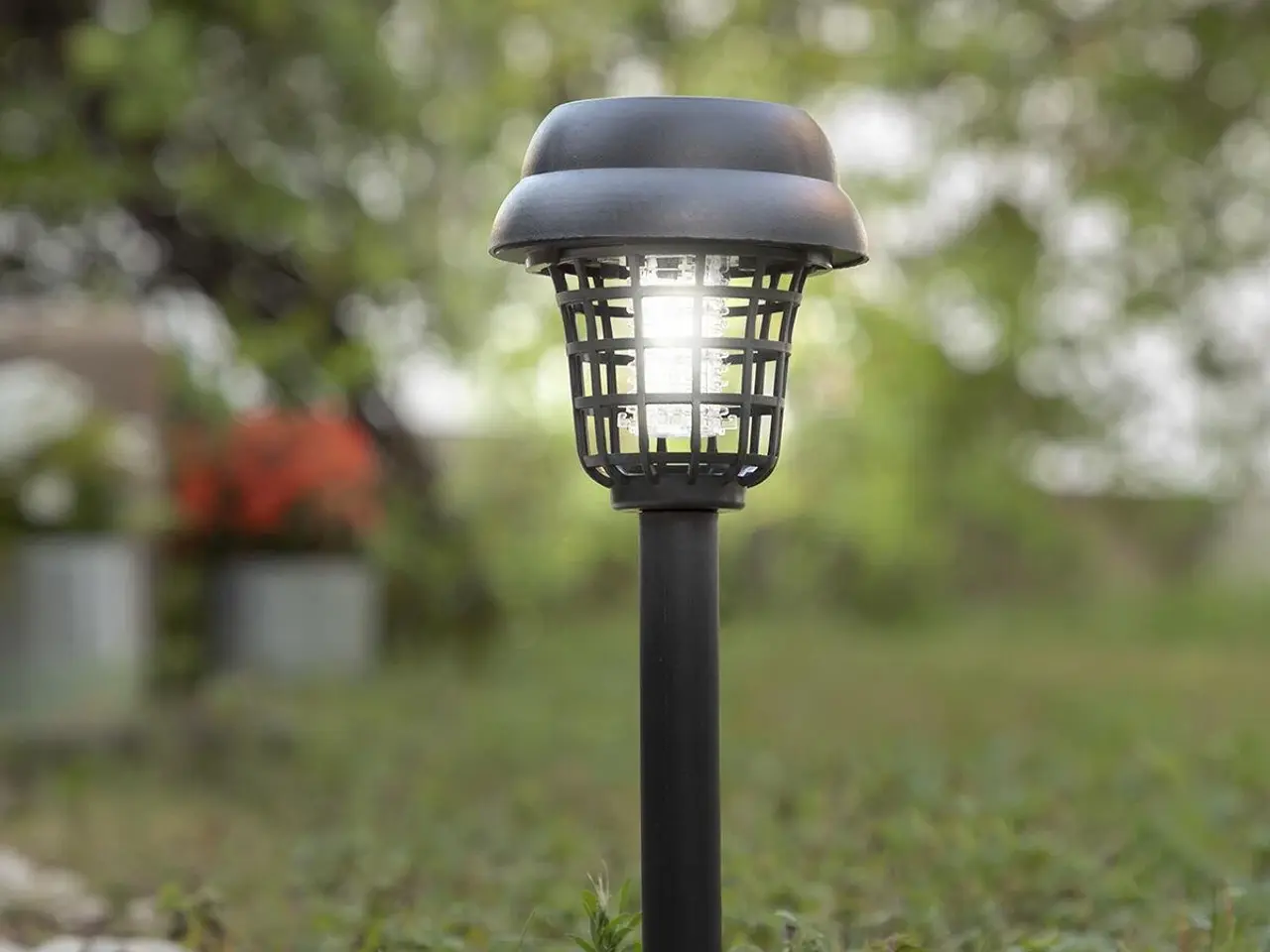 Billede 7 - Myg-dræber solcelle have lampe Garlam