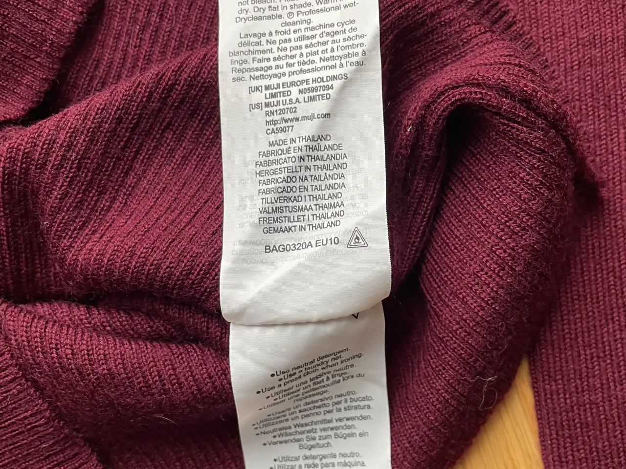 Billede 3 - Muji uldbluse bordeaux